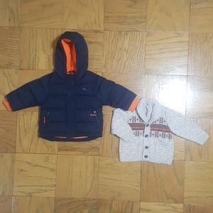 Old Navy Jacket and sweater 12 -18 M